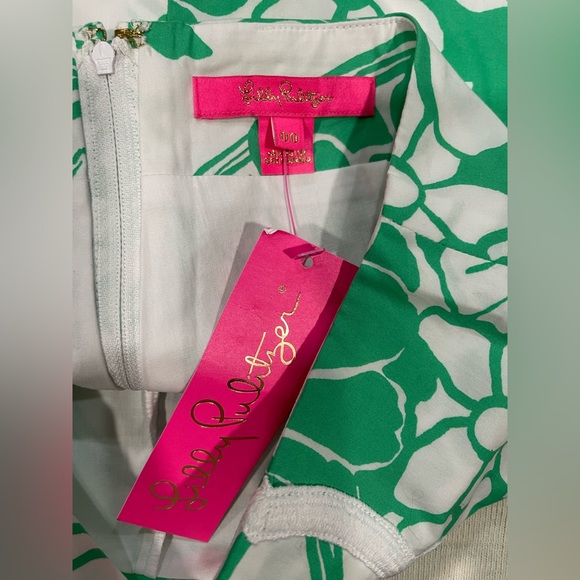 Lilly Pulitzer Michelina Mini Skort Spearmint Oversized Kiss My Tulips Size 00 - Picture 4 of 5